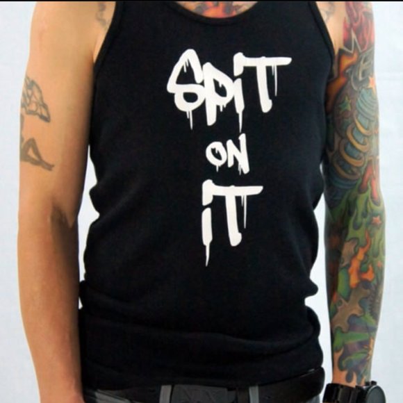 Original Gingers Do It Better Tank Spit On It Black Tank Front Print - Picture 4 of 13